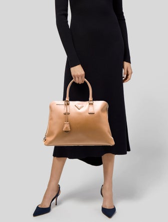 Prada Saffiano Leather Galleria Double Zip