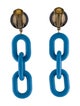 Prada Resin Chain-Link Clip-On Earrings