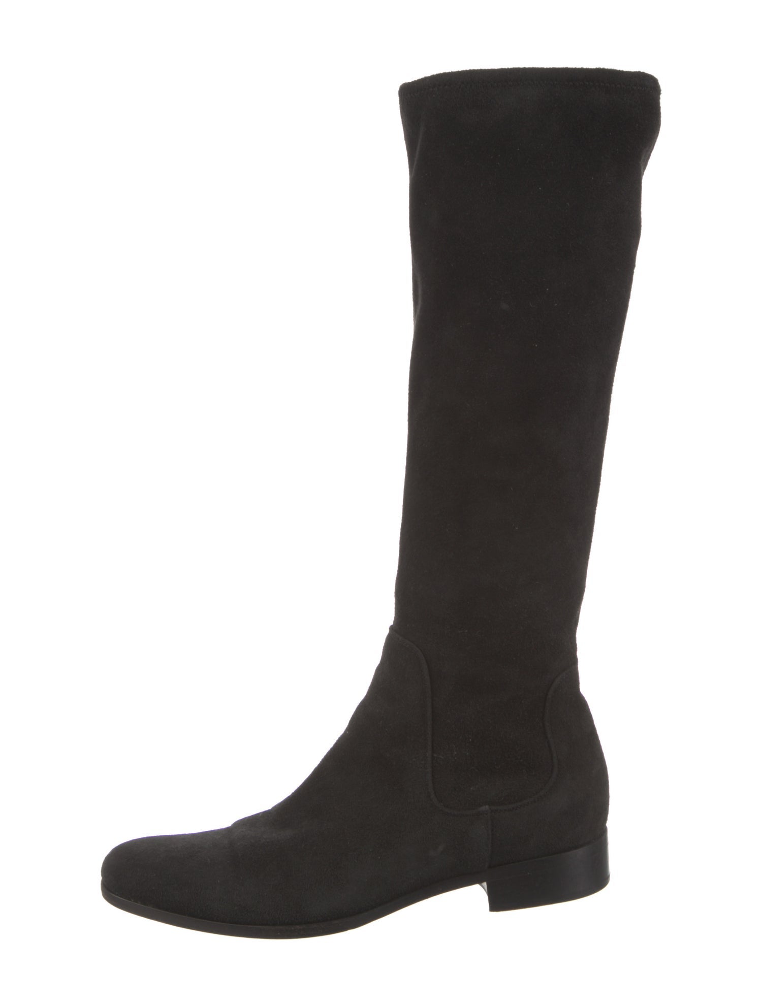 Prada Suede Riding Boots