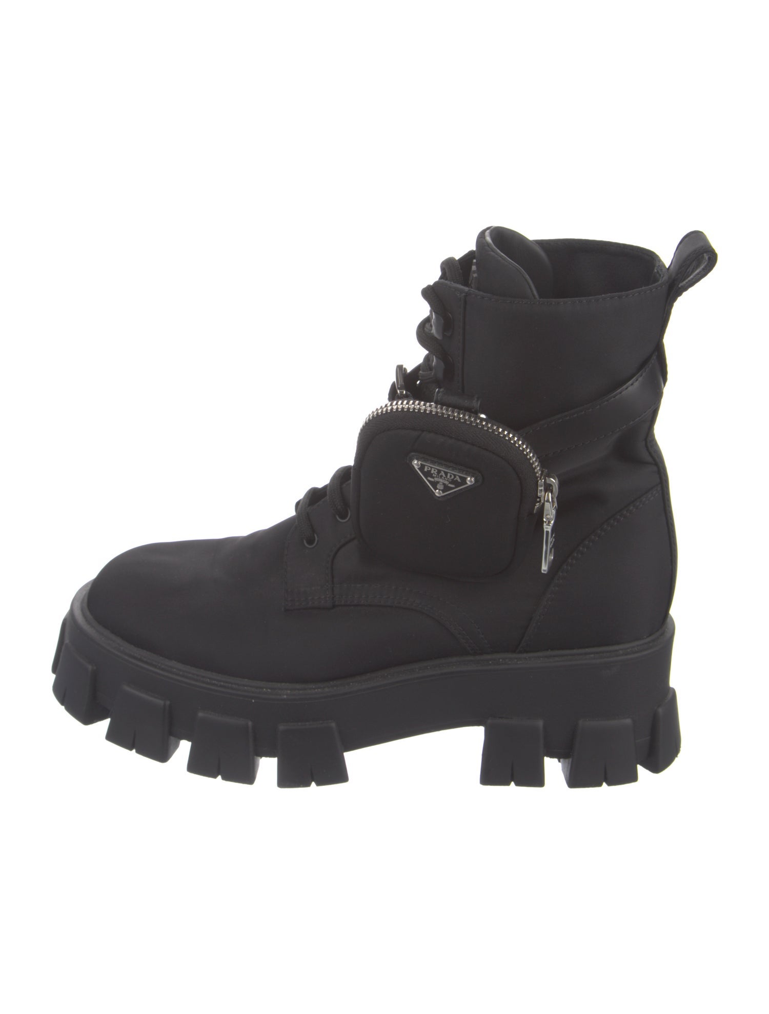 Prada Nylon Combat Boots
