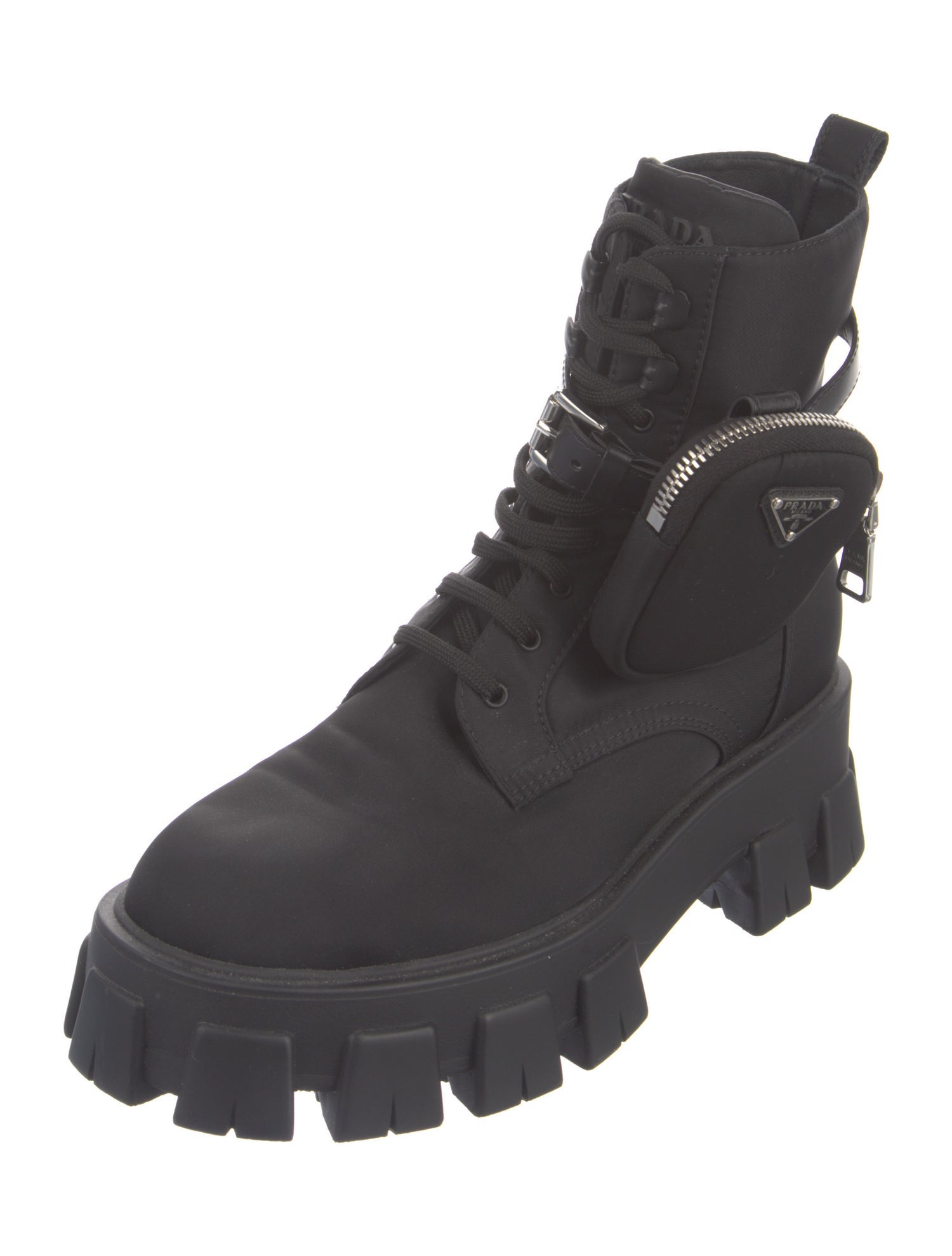 Prada Nylon Combat Boots