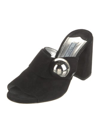Prada Suede Slides