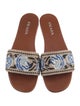 Prada Canvas Printed Slides