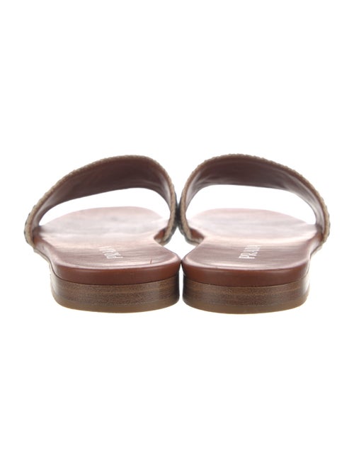 Prada Canvas Printed Slides