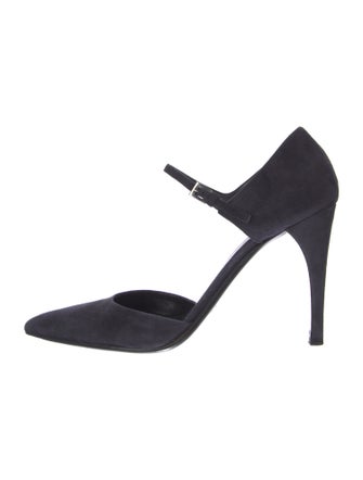 Prada Suede D'Orsay Pumps