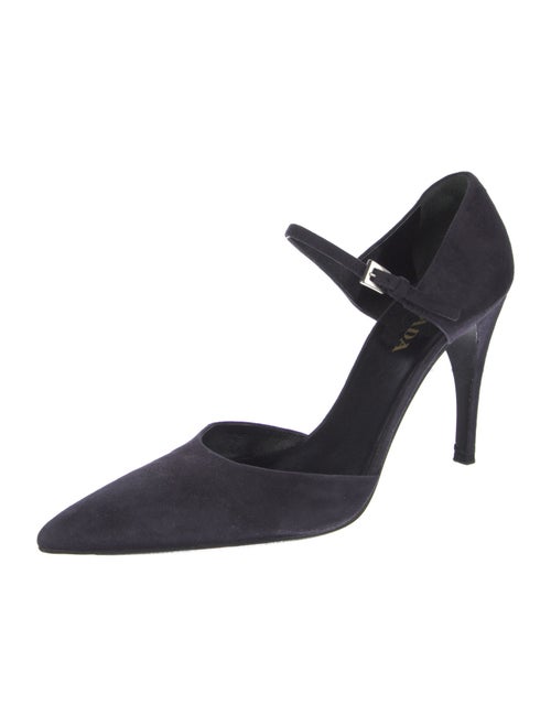 Prada Suede D'Orsay Pumps