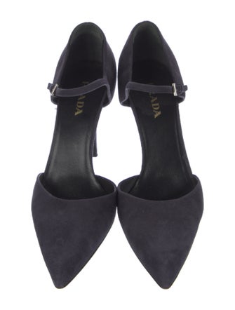 Prada Suede D'Orsay Pumps