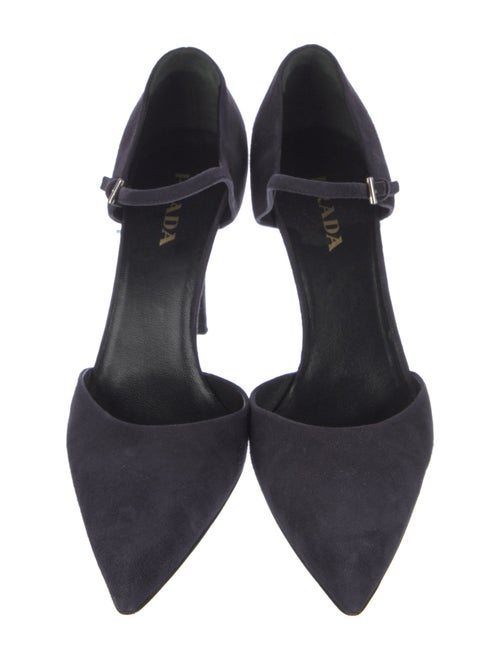 Prada Suede D'Orsay Pumps