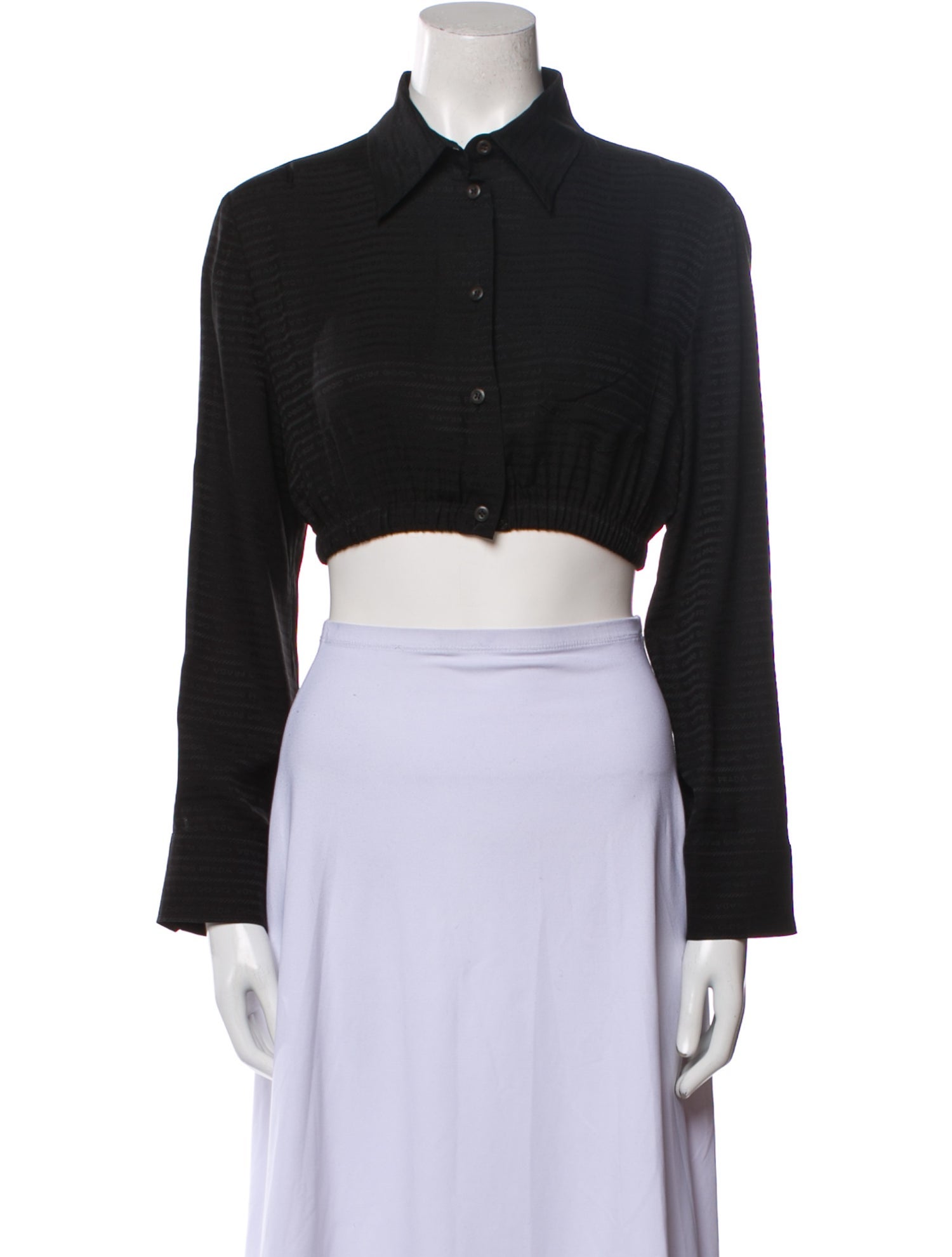 Prada 2022 Silk Crop Top