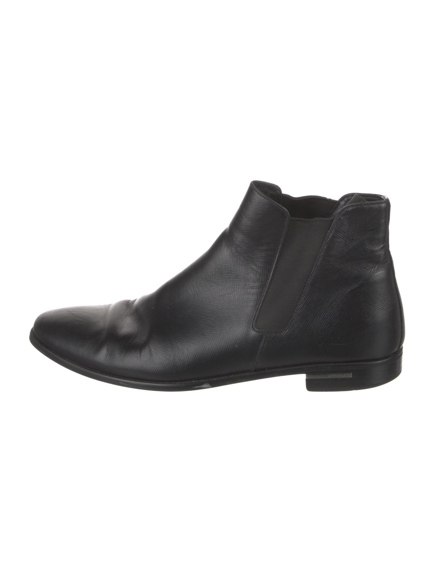 Prada Leather Chelsea Boots