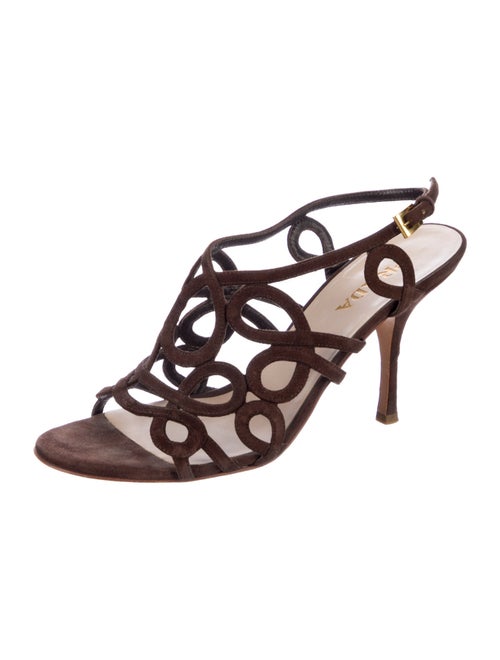 Prada Suede Slingback Sandals