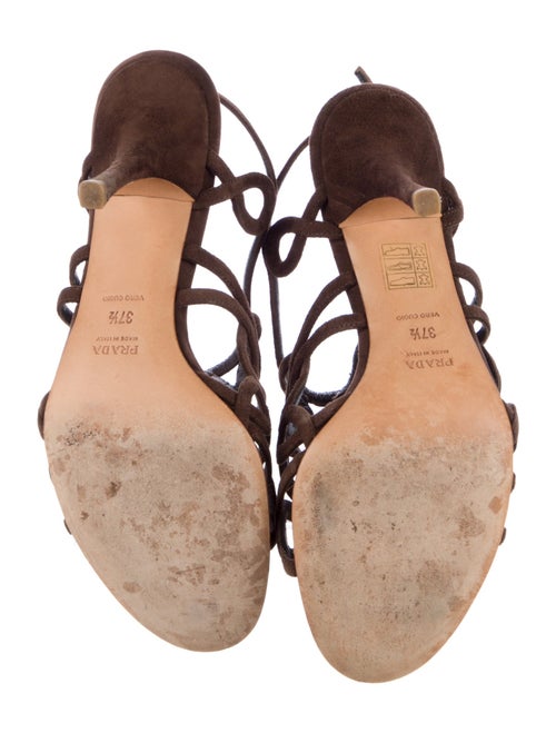 Prada Suede Slingback Sandals