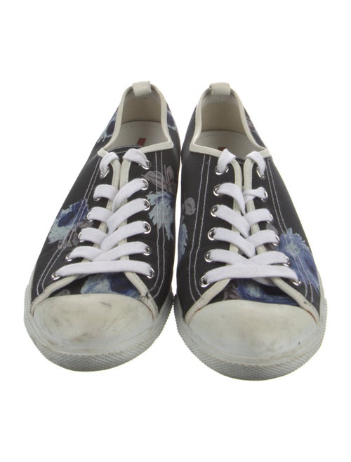 Prada Leather Whipstitch Trim Sneakers