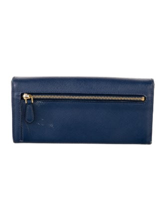 Prada Leather Continental Wallet