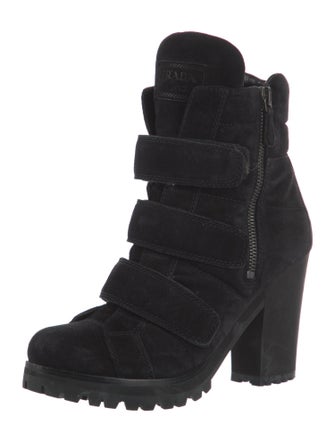Prada Suede Combat Boots