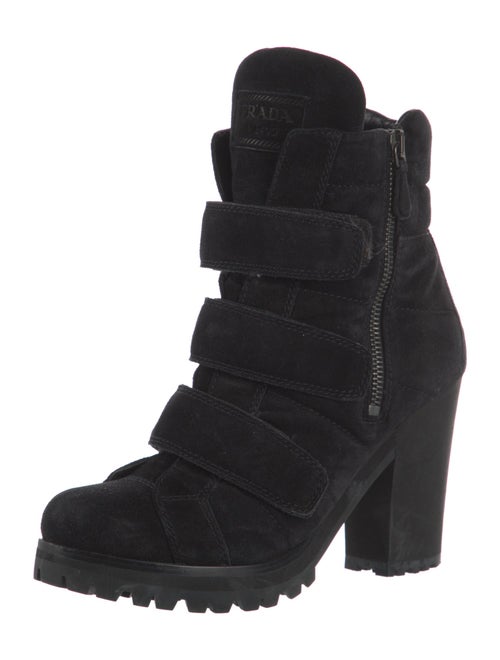 Prada Suede Combat Boots