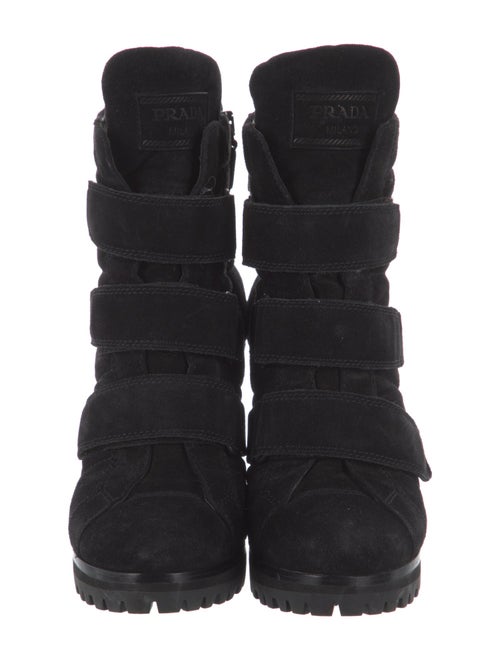 Prada Suede Combat Boots