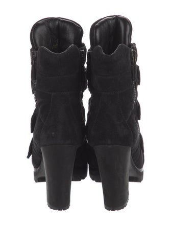 Prada Suede Combat Boots