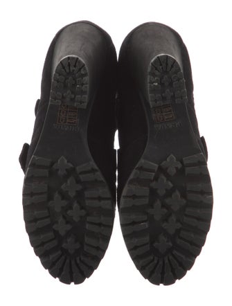 Prada Suede Combat Boots