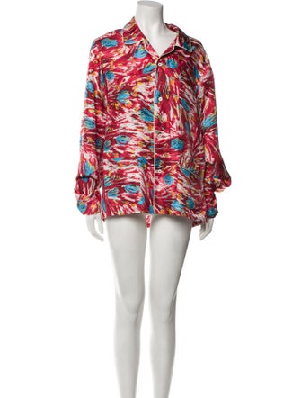 Prada Silk Printed Pajamas