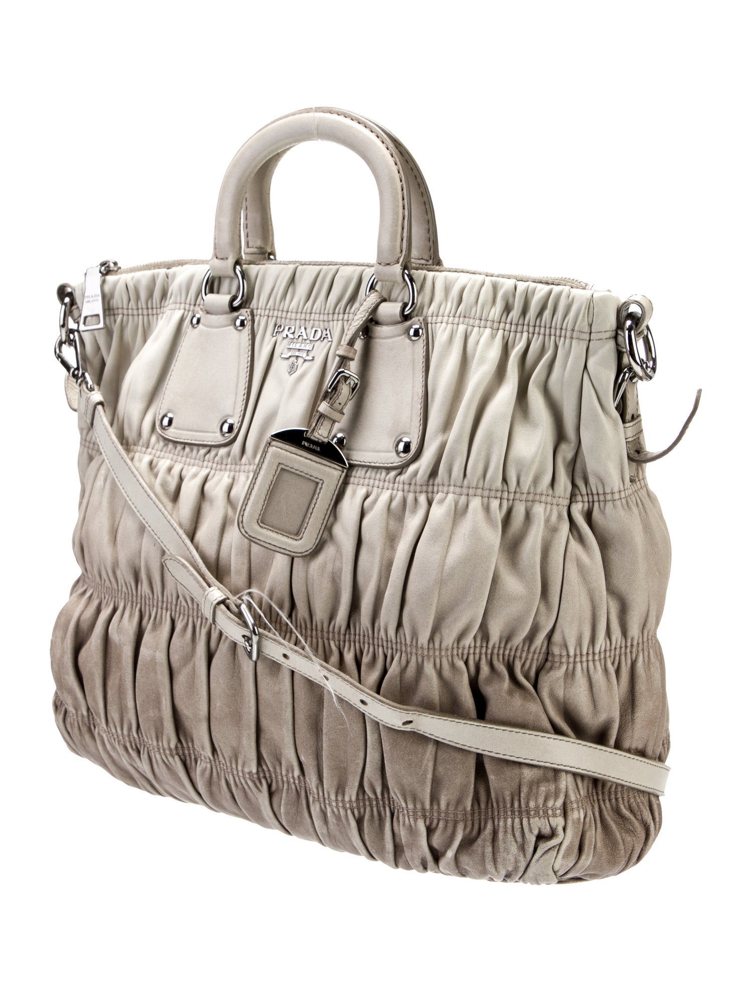 Prada Nappa Gaufre Leather Shoulder Bag