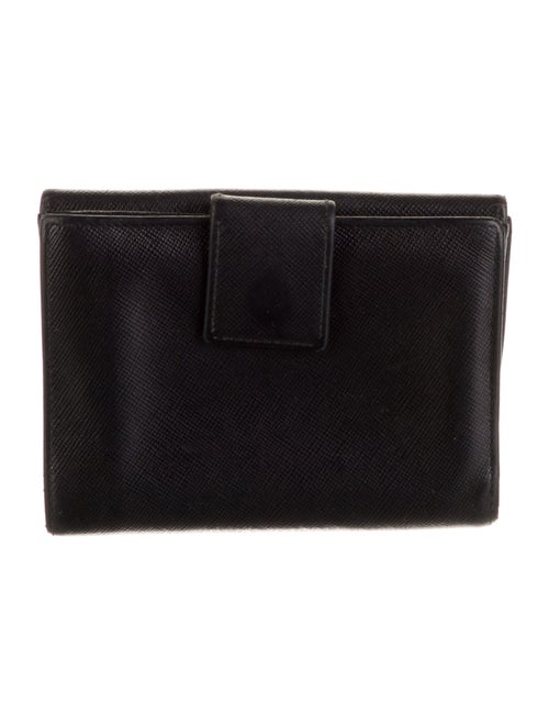 Prada Saffiano Lux Leather Compact Wallet