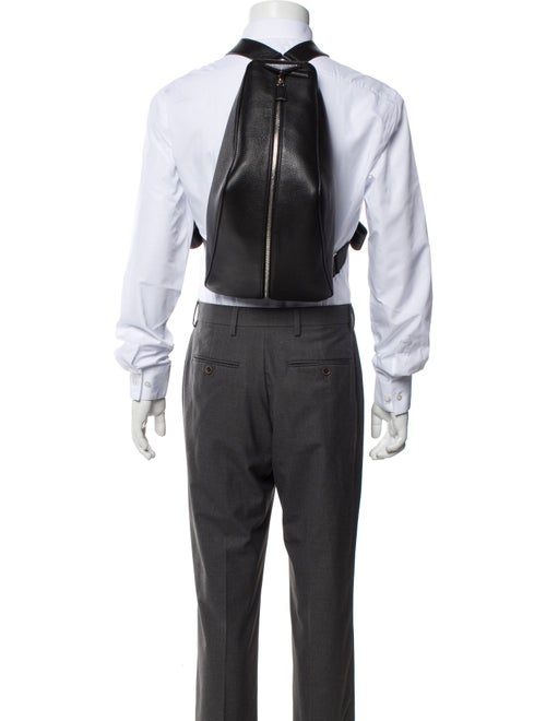 Prada Enameled Metal Triangle Bucket Bag