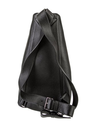 Prada Enameled Metal Triangle Bucket Bag