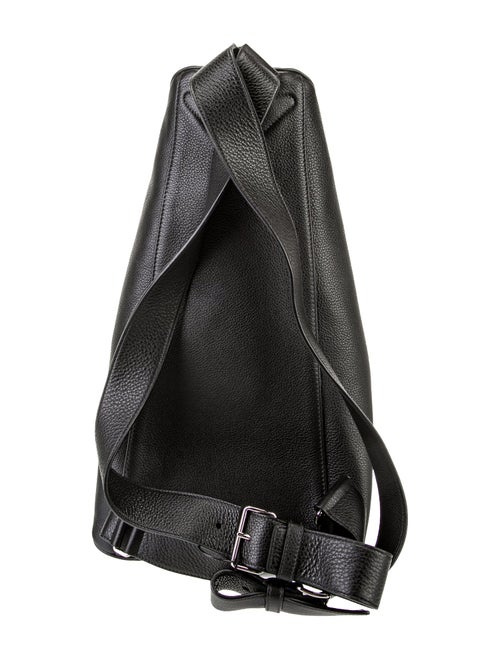 Prada Enameled Metal Triangle Bucket Bag