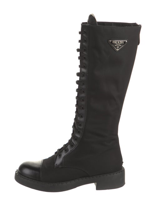 Prada Nylon Combat Boots