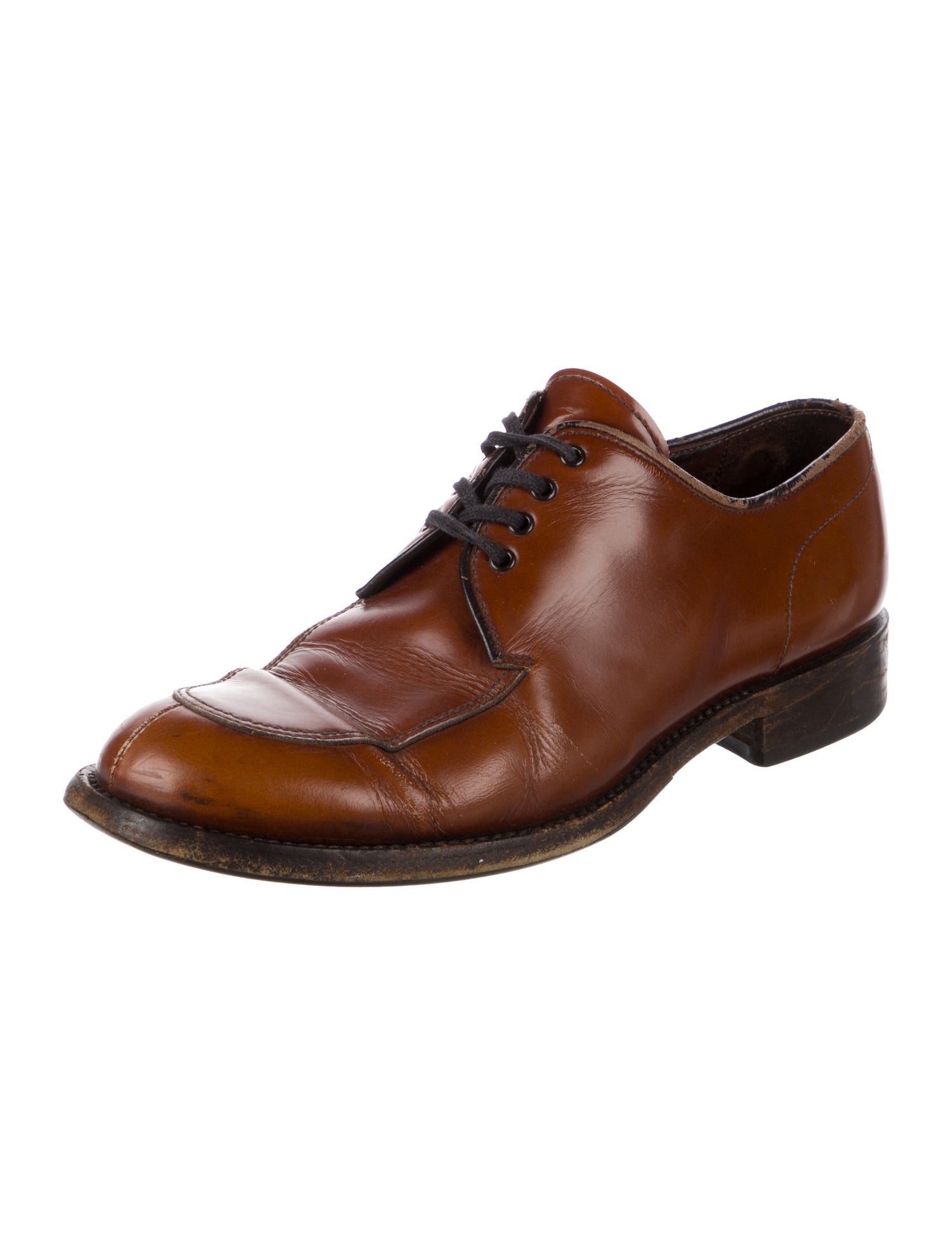 Prada Leather Derby Shoes