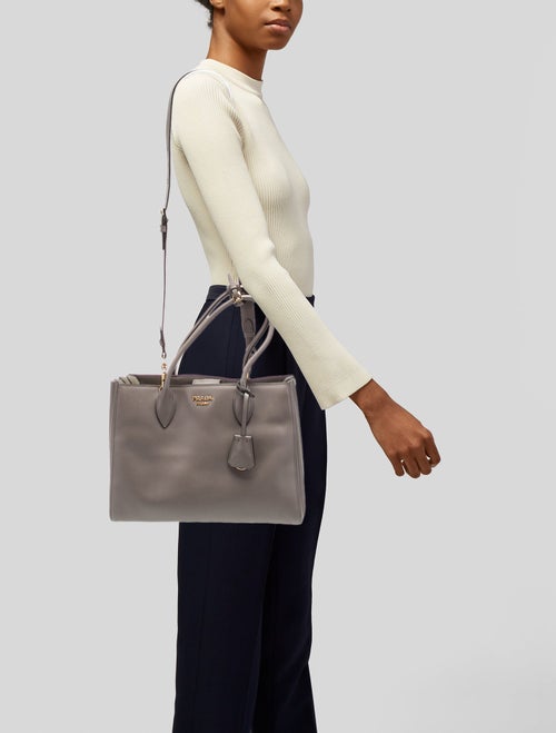 Prada City Calf Leather Bibliothèque Medium