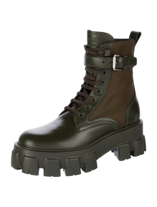 Prada Leather Combat Boots