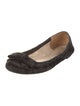 Prada Ponyhair Bow Accents Flats