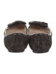 Prada Ponyhair Bow Accents Flats