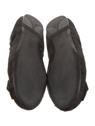 Prada Ponyhair Bow Accents Flats