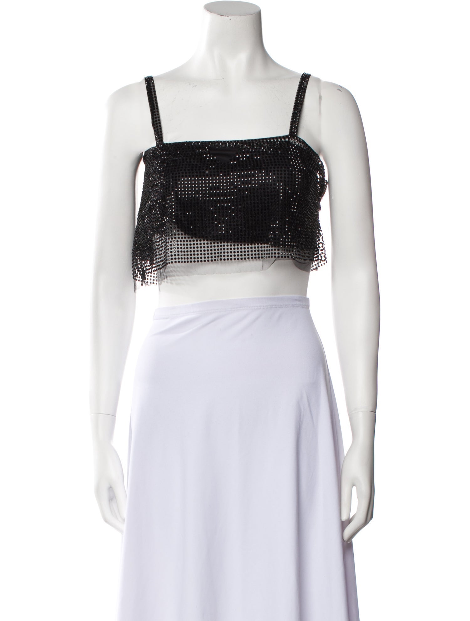 Prada 2021 Square Neckline Crop Top