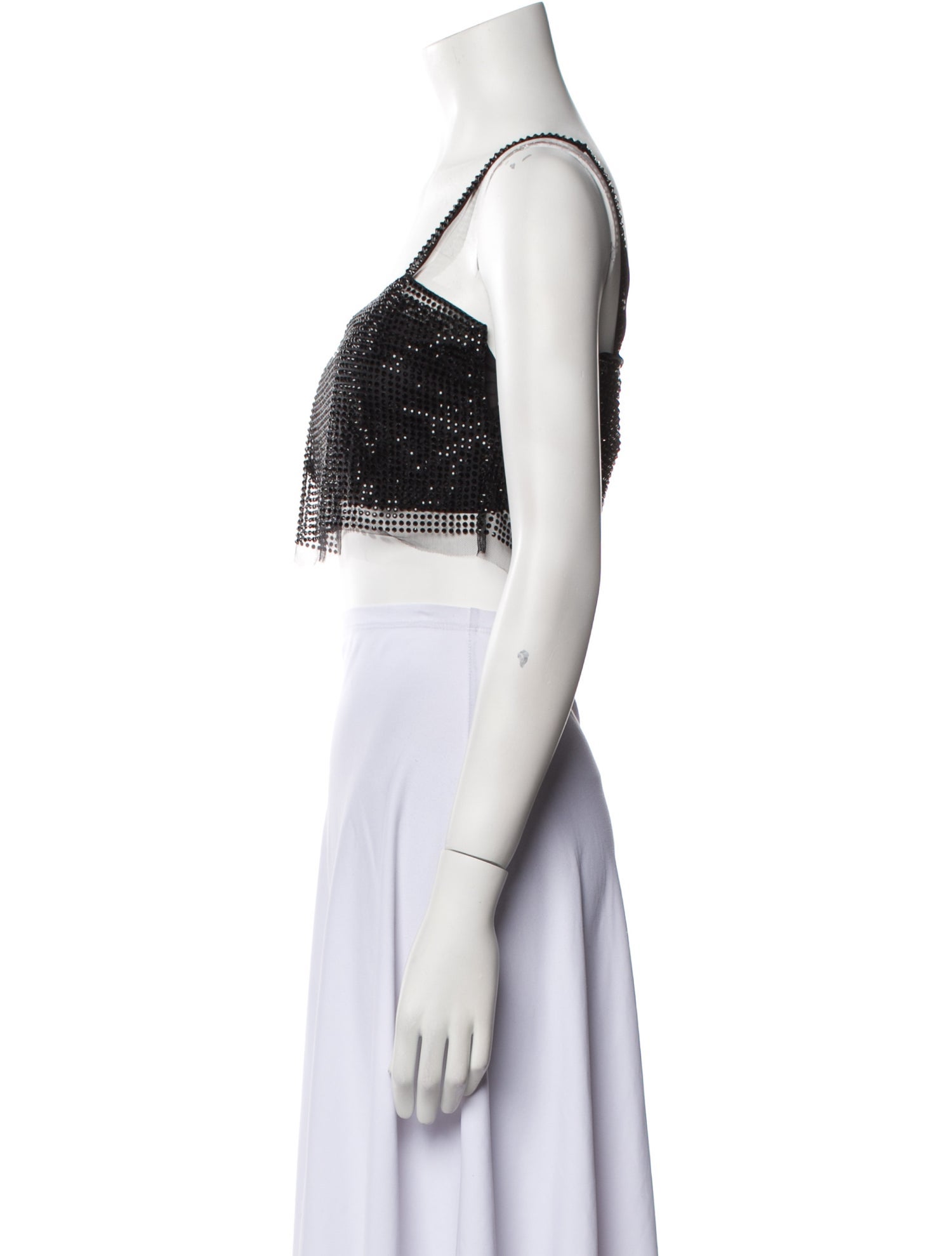 Prada 2021 Square Neckline Crop Top