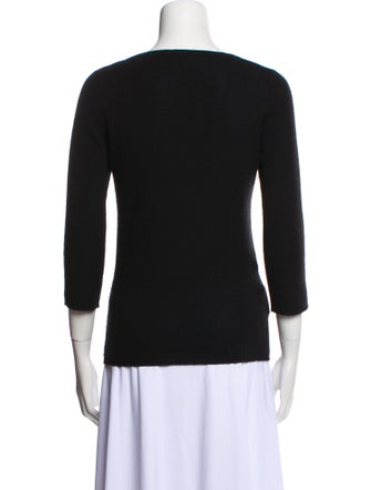 Prada Cashmere V-Neck T-Shirt