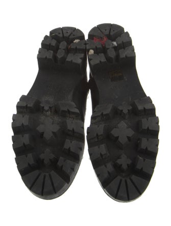 Prada Leather Combat Boots