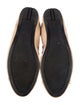 Prada Patent Leather Bow Accents Ballet Flats