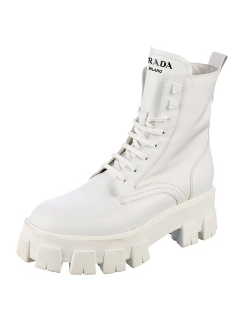 Prada Monolith Combat Nylon Combat Boots
