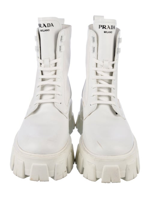 Prada Monolith Combat Nylon Combat Boots