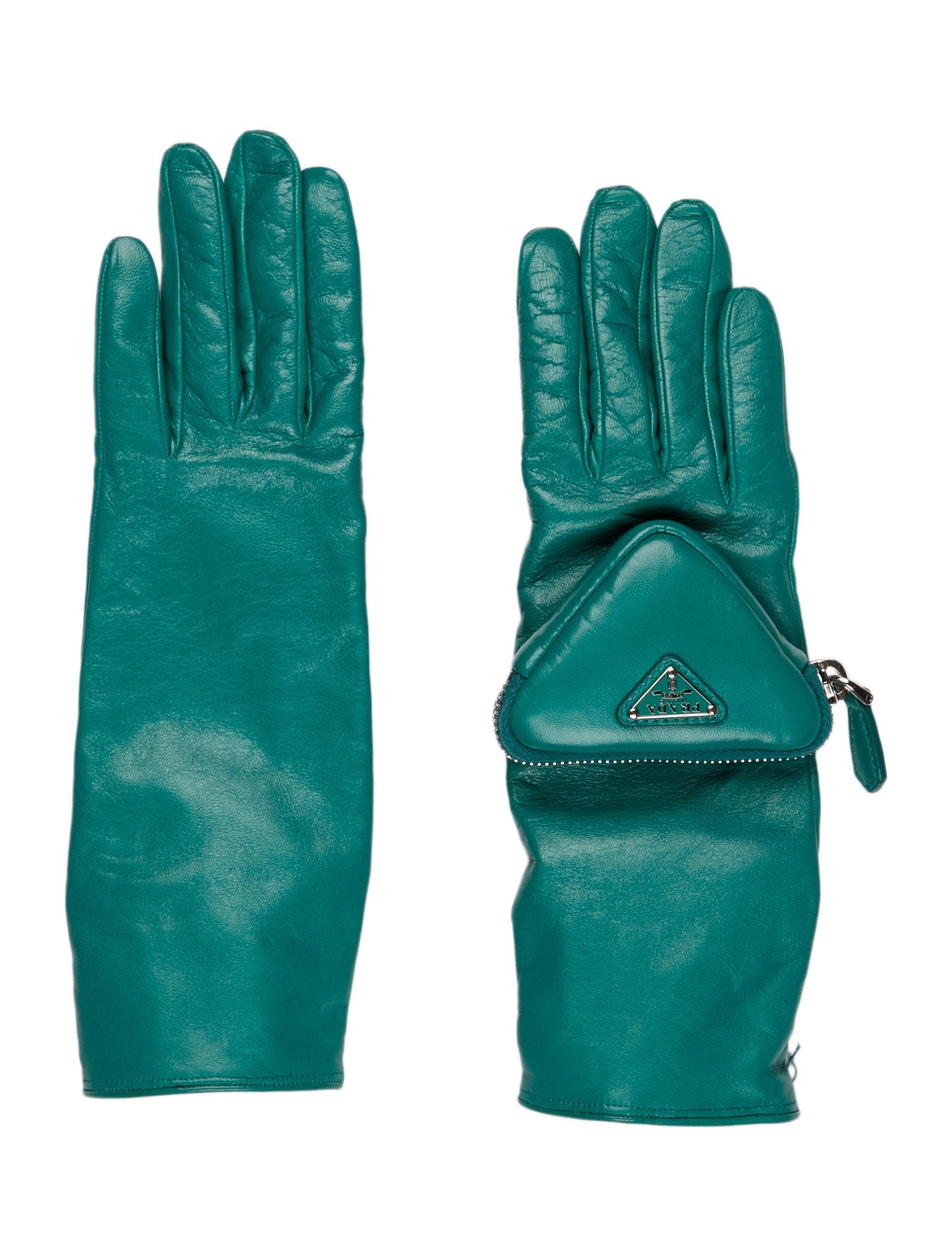 Prada leather gloves