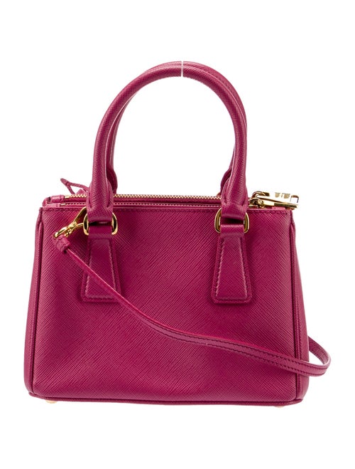 Prada Saffiano Leather Galleria Double Zip Mini