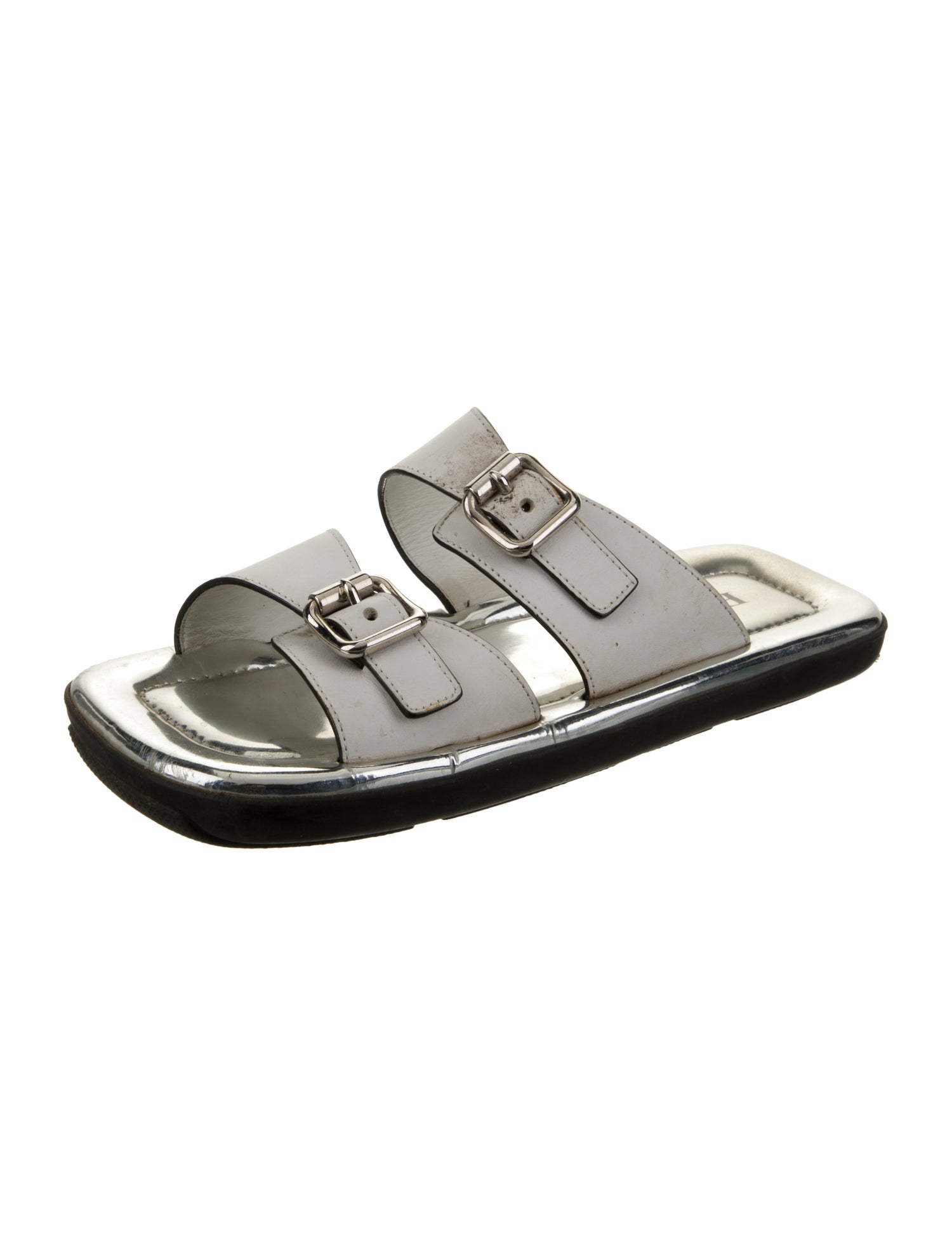Prada Leather Slides