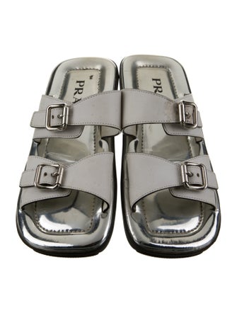 Prada Leather Slides