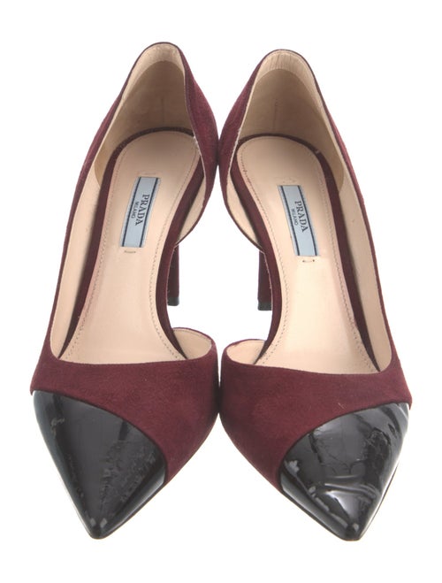 Prada Suede D'Orsay Pumps
