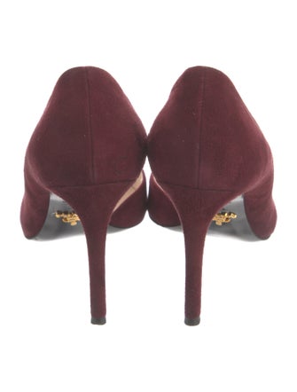 Prada Suede D'Orsay Pumps