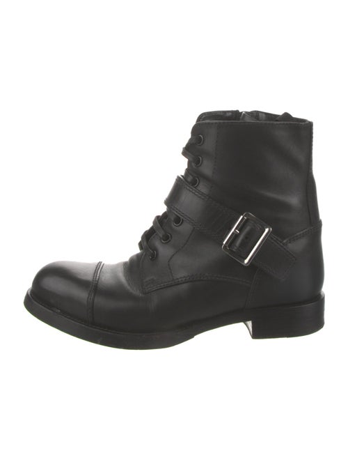 Prada Leather Combat Boots